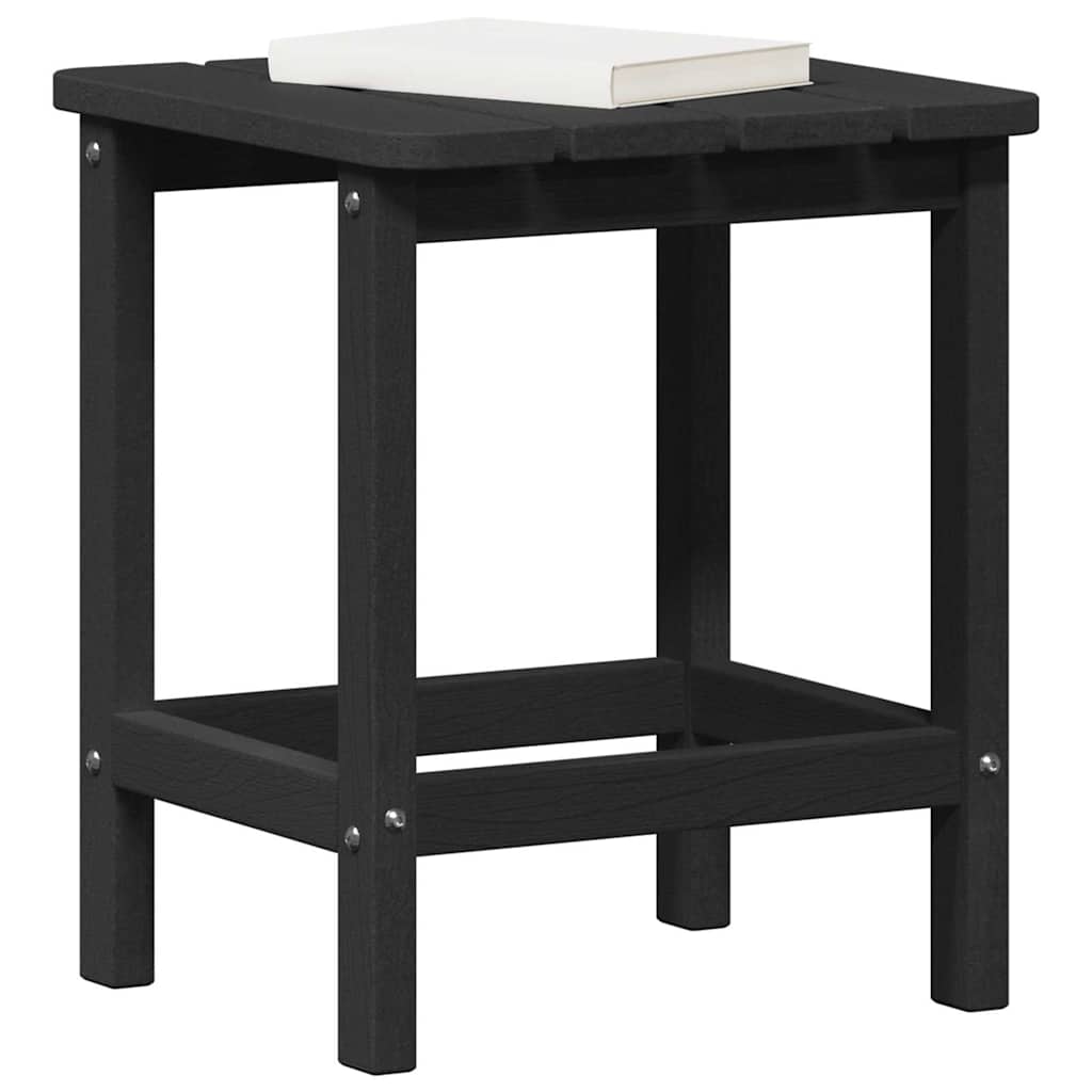 vidaXL Stolik boczny Czarny 38 x 38 x 46 cm Polietylen