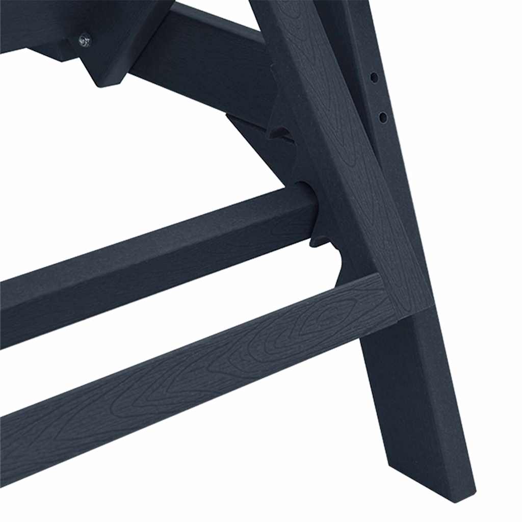 vidaXL Leżak Granatowy 195,5 x 53 x 98,5 cm HDPE