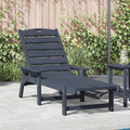 vidaXL Leżak Granatowy 195,5 x 53 x 98,5 cm HDPE