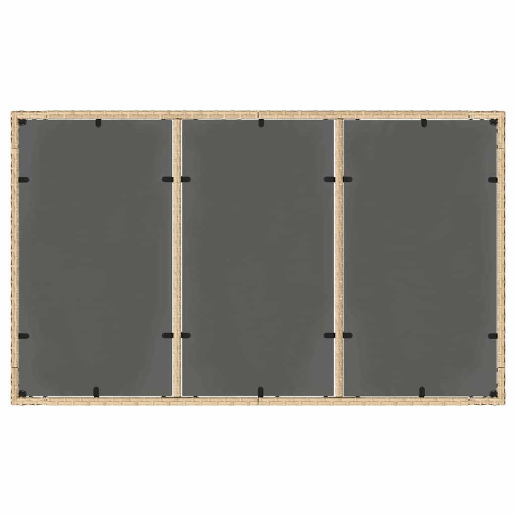 vidaXL Zestaw do jadalni w ogrodzie 7 pcs Beżowy polirattan