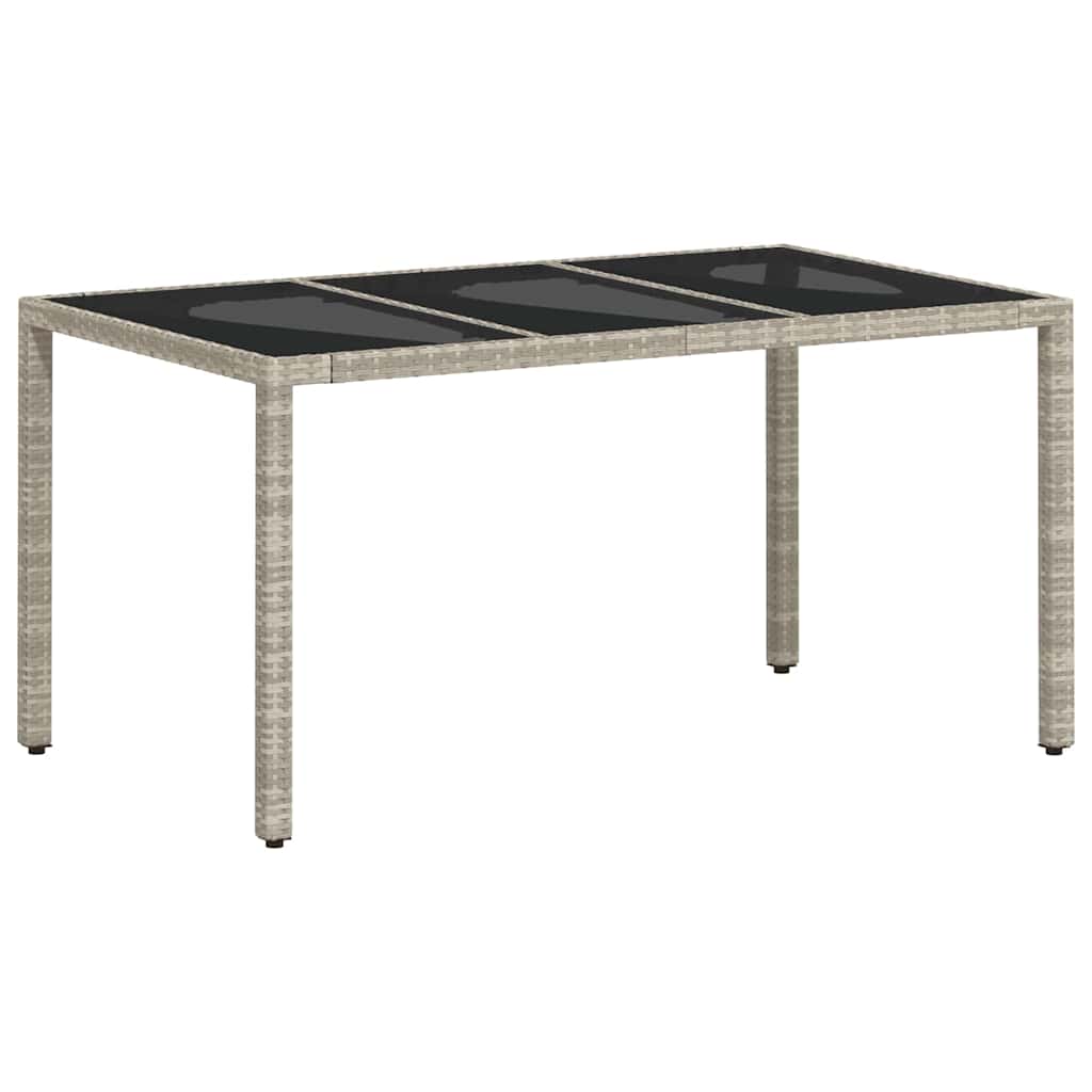 vidaXL Zestaw do jadalni w ogrodzie 5 pcs Jasnoszary polirattan