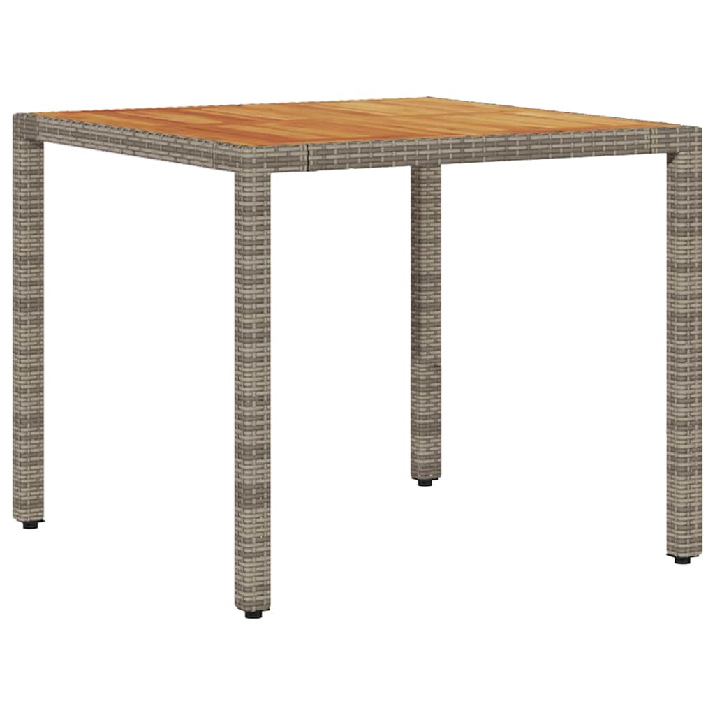 vidaXL Zestaw do jadalni w ogrodzie 3 pcs Szary polirattan