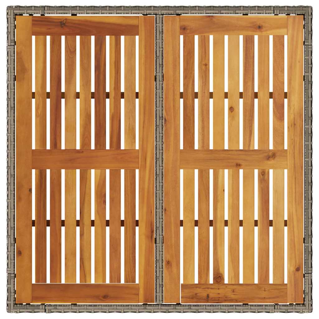 vidaXL Zestaw do jadalni w ogrodzie 5 pcs Szary polirattan