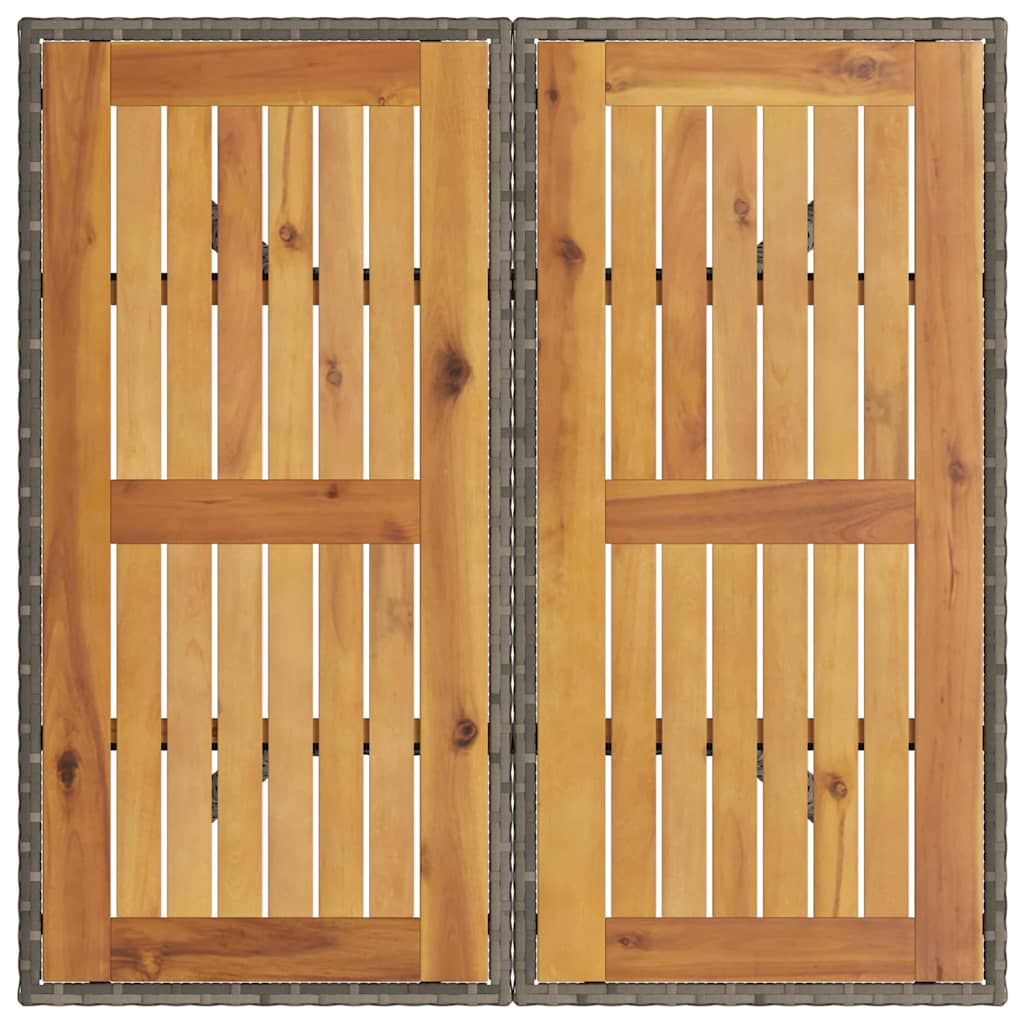 vidaXL Zestaw do jadalni w ogrodzie 5 pcs Szary polirattan