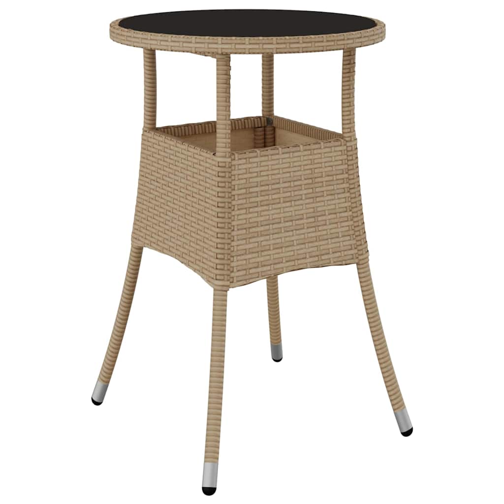 vidaXL Zestaw do jadalni w ogrodzie 3 pcs Beżowy polirattan