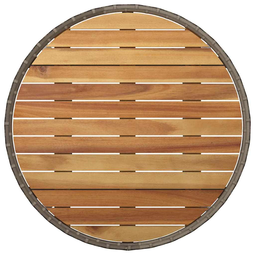 vidaXL Zestaw do jadalni w ogrodzie 3 pcs Szary polirattan