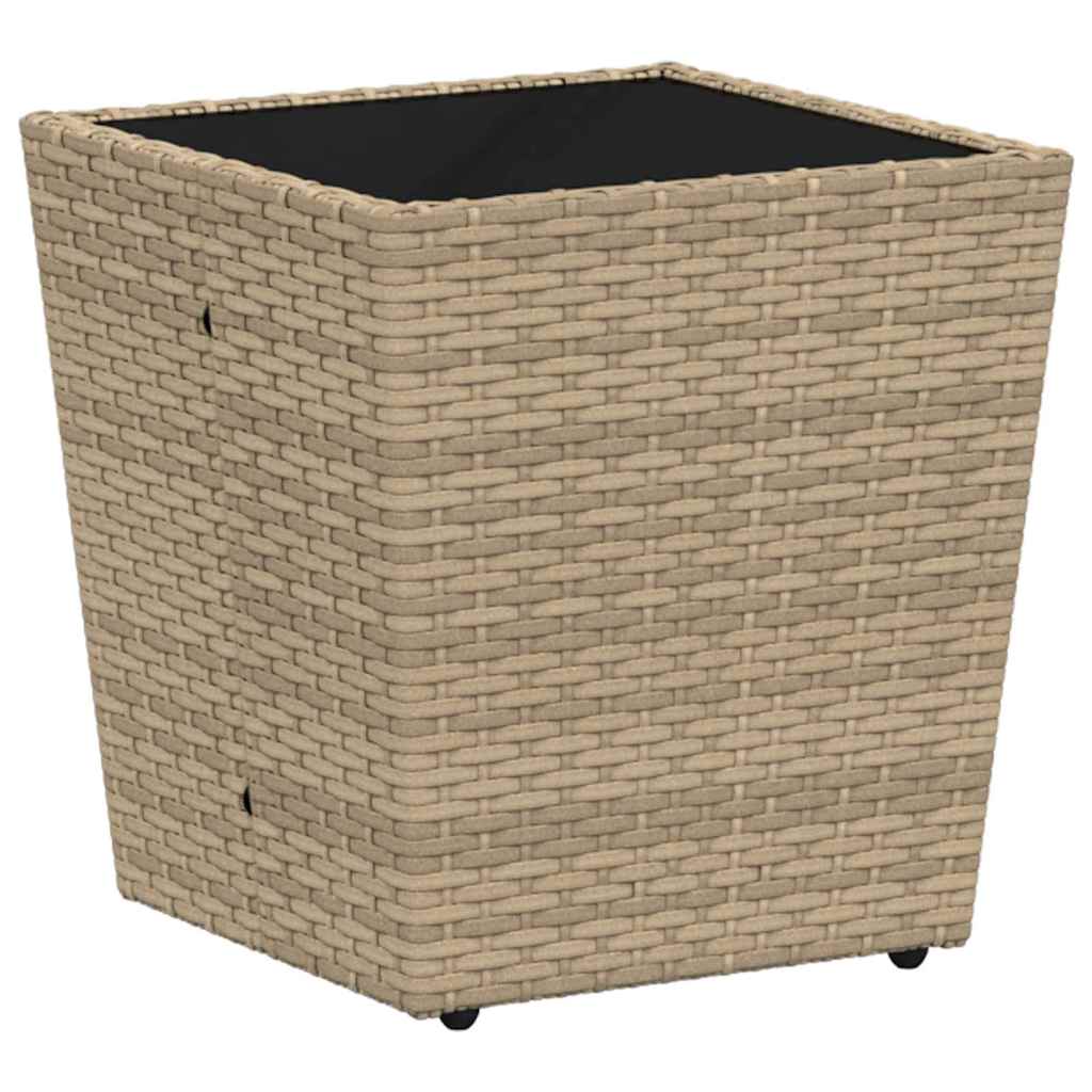 vidaXL Zestaw Bistro Ogrodowego 3 pcs Beżowy polirattan