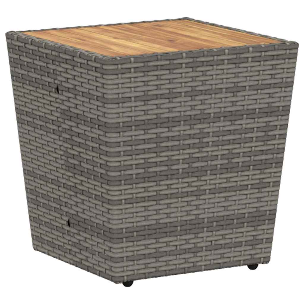 vidaXL Zestaw Bistro Ogrodowego 3 pcs Szary polirattan