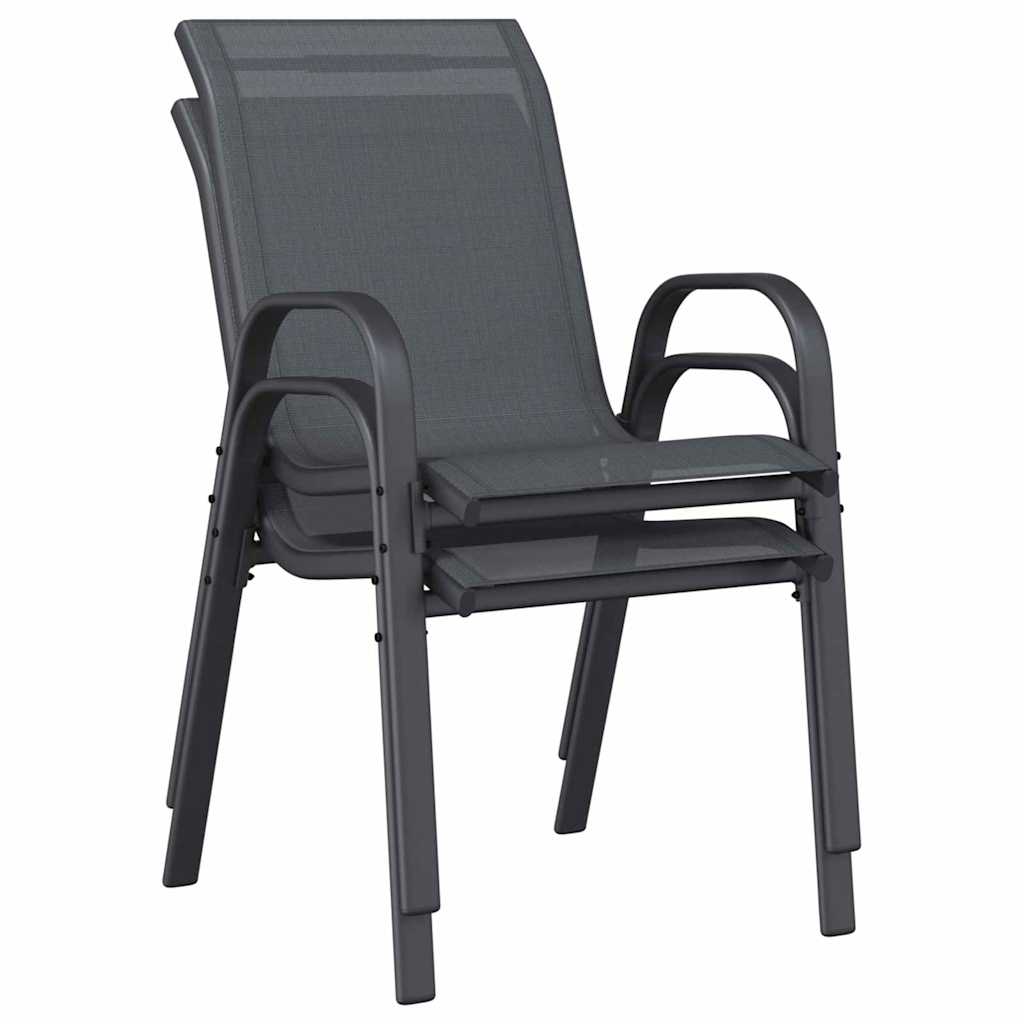 vidaXL Zestaw Bistro Ogrodowego 3 pcs Szary Stal