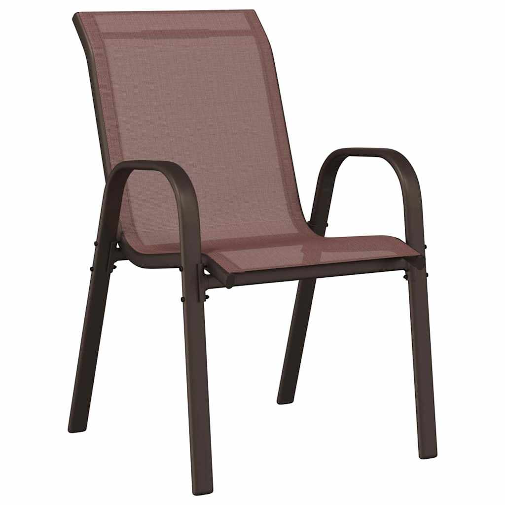 vidaXL Zestaw Bistro Ogrodowego 3 pcs Brązowy Stal