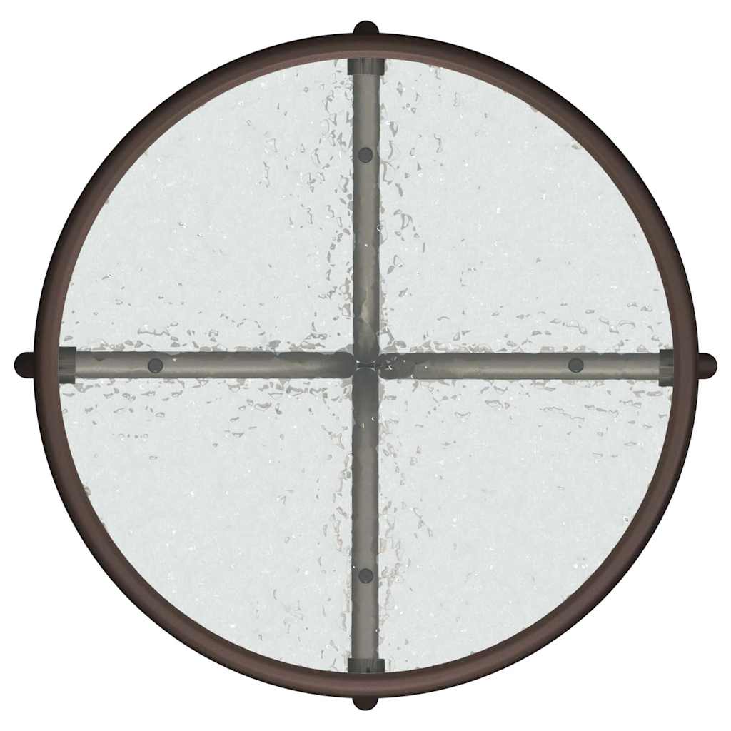 vidaXL Zestaw Bistro Ogrodowego 3 pcs Brązowy Stal