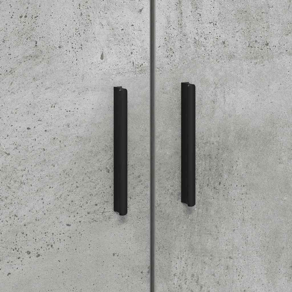 vidaXL Ramka łóżka Betonowy szary 100 x 200 cm Materiał drewnopochodny
