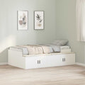 vidaXL Ramka łóżka Biały 70 x 190 cm Materiał drewnopochodny