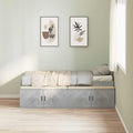 vidaXL Ramka łóżka Betonowy szary 70 x 190 cm Materiał drewnopochodny