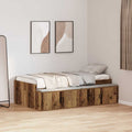 vidaXL Ramka łóżka z szufladą Dąb rzemieślniczy 70 x 190 cm