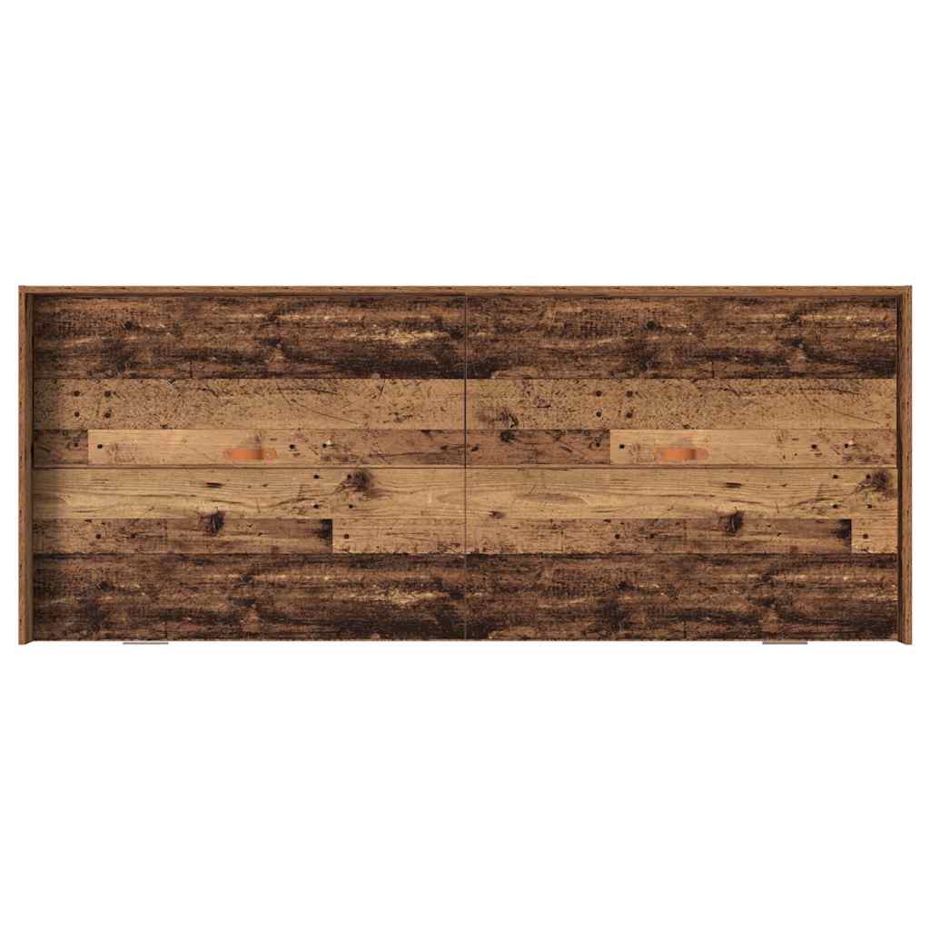vidaXL Ramka łóżka Stare drewno 98,5 x 200 cm Materiał drewnopochodny