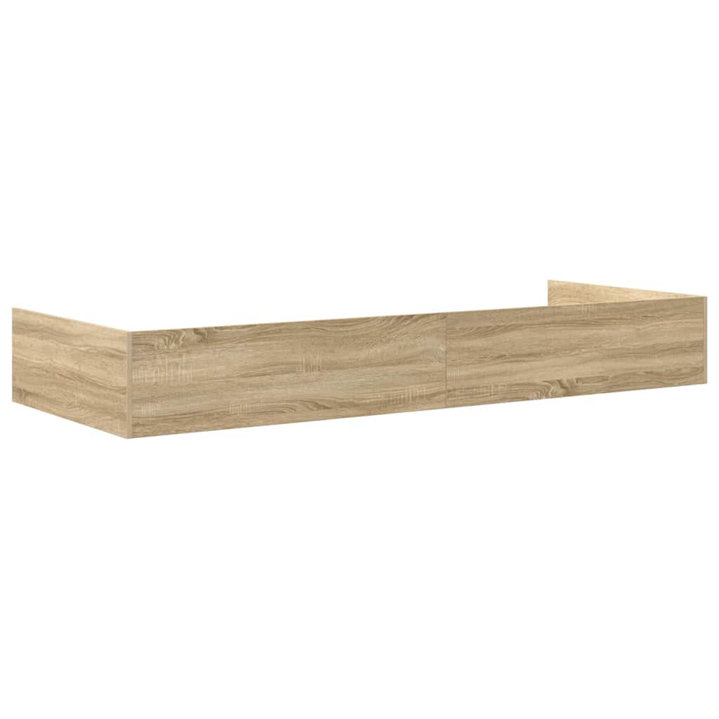 vidaXL Ramka łóżka Dąb Sonoma 90 x 200 cm Materiał drewnopochodny