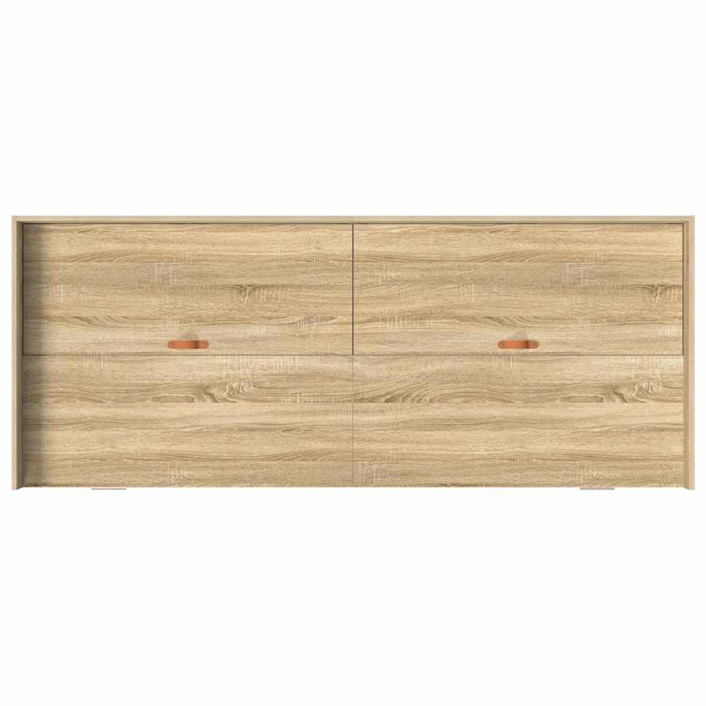 vidaXL Ramka łóżka Dąb Sonoma 90 x 200 cm Materiał drewnopochodny