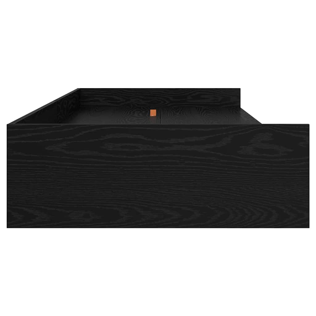 vidaXL Ramka łóżka Czarny Dąb 80 x 200 cm Materiał drewnopochodny