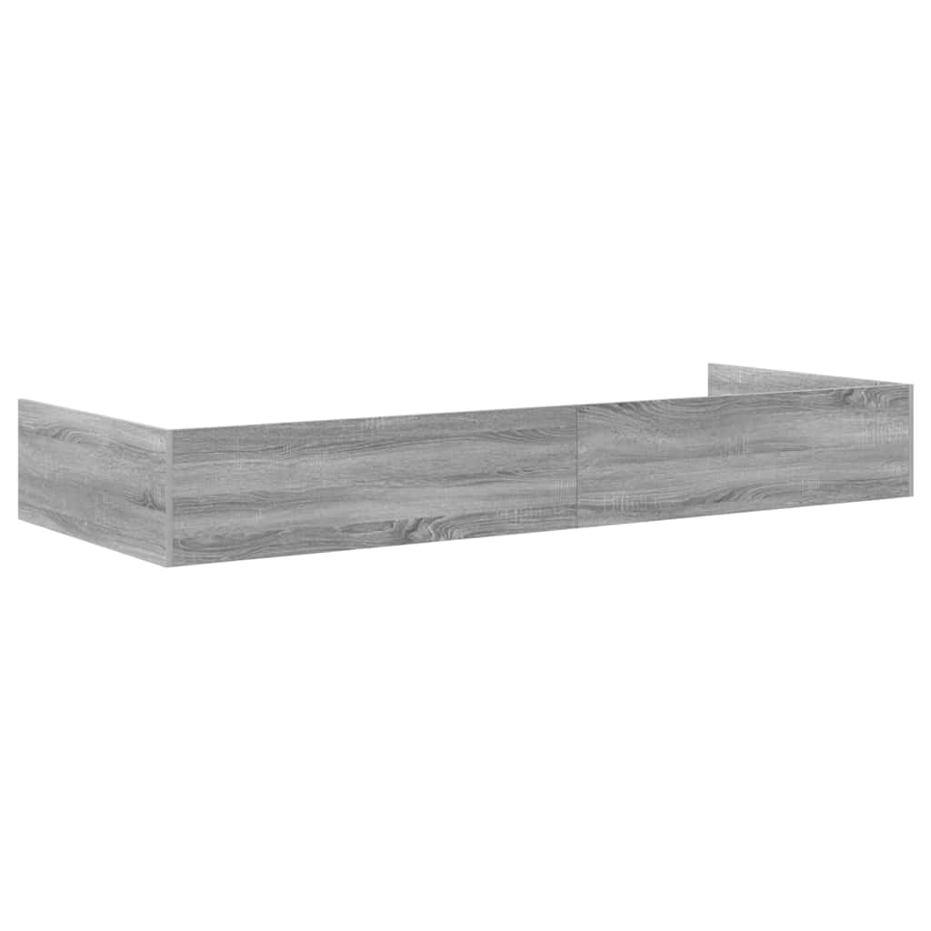 vidaXL Ramka łóżka Szary Sonoma 80 x 200 cm Materiał drewnopochodny