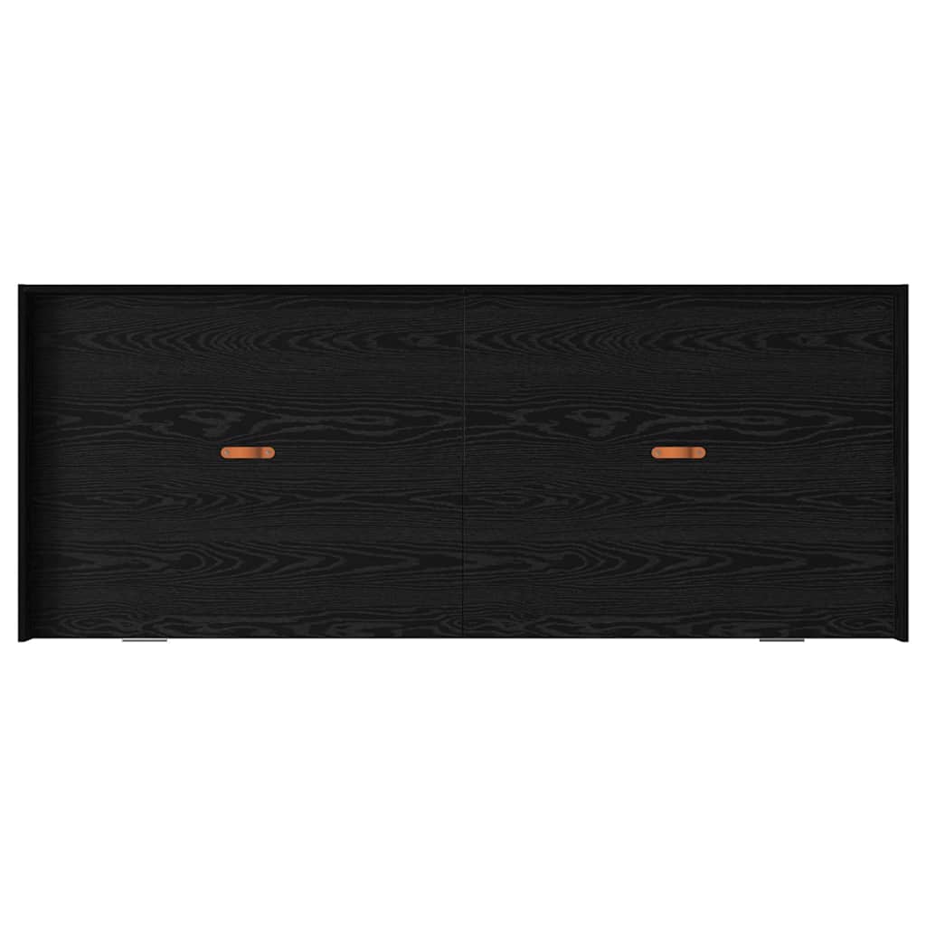 vidaXL Ramka łóżka Czarny Dąb 75 x 190 cm Materiał drewnopochodny