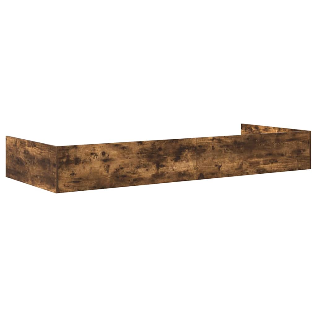 vidaXL Ramka łóżka Dąb wędzony 75 x 190 cm Materiał drewnopochodny