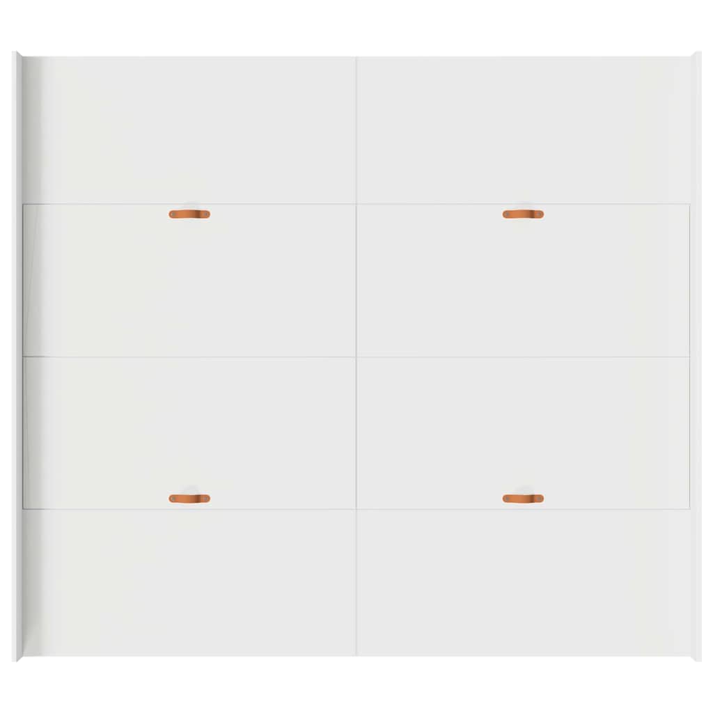 vidaXL Rama łóżka z miejscem na przechowywanie Biały 180 x 200 cm