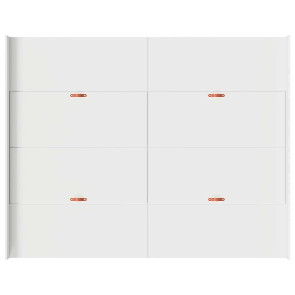 vidaXL Rama łóżka z miejscem na przechowywanie Biały 160 x 200 cm