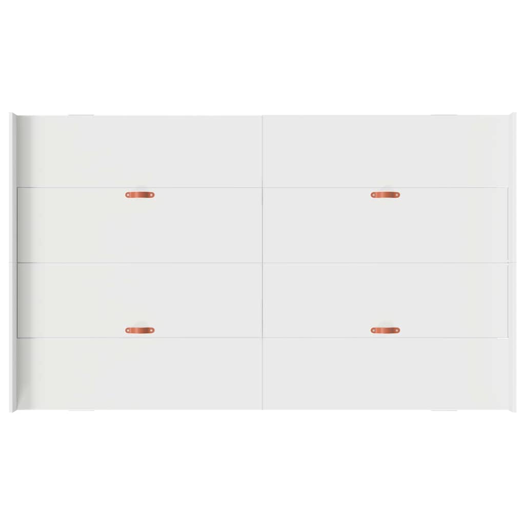 vidaXL Rama łóżka z miejscem na przechowywanie Biały 120 x 190 cm