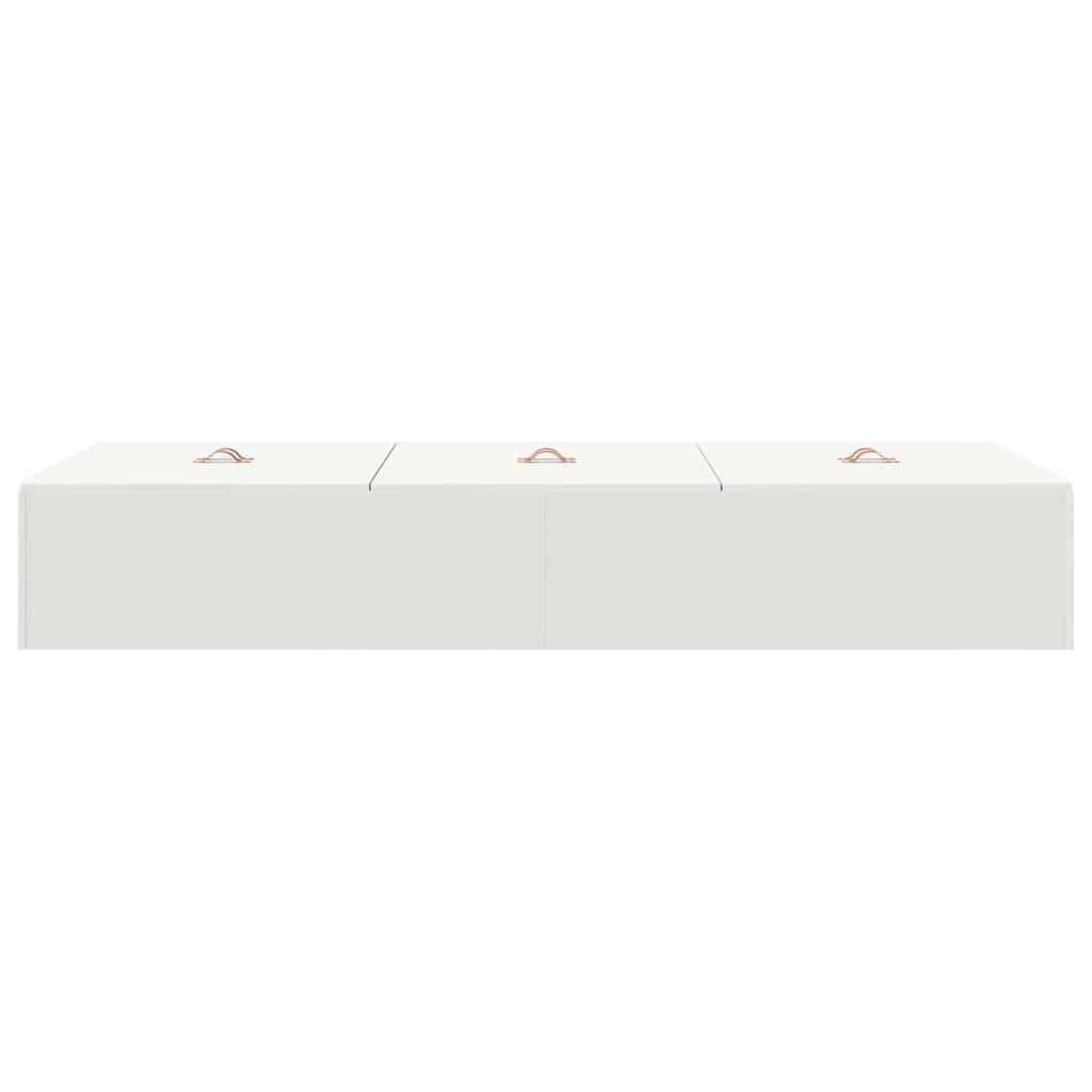 vidaXL Rama łóżka z miejscem na przechowywanie Biały 90 x 200 cm