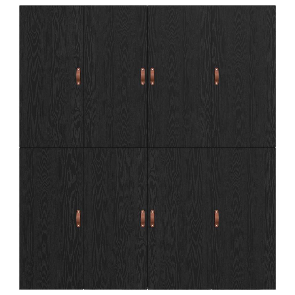 vidaXL Rama łóżka z miejscem na przechowywanie Czarny Dąb 200 x 200 cm
