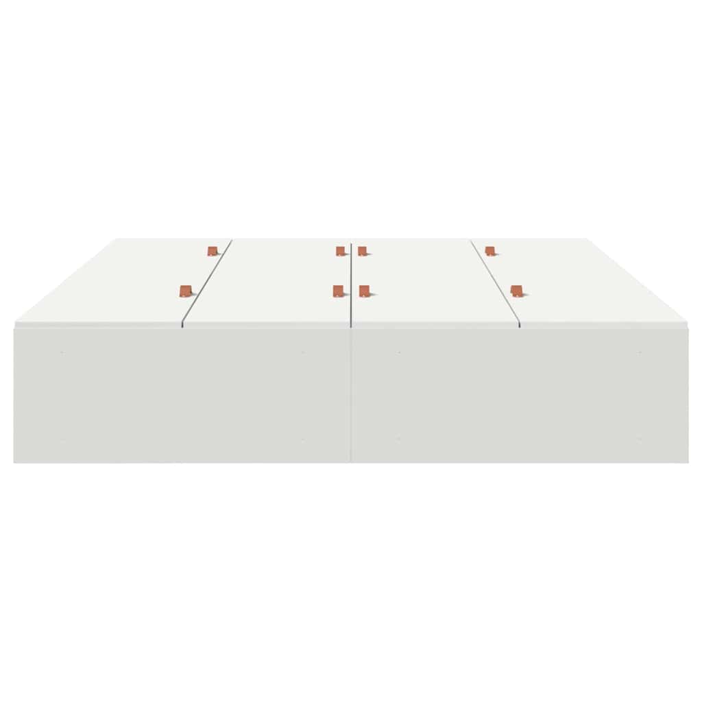 vidaXL Rama łóżka z miejscem na przechowywanie Biały 140 x 200 cm