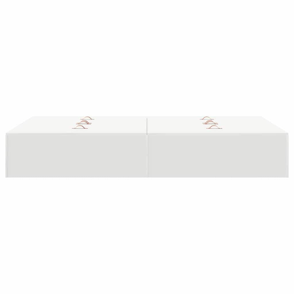 vidaXL Rama łóżka z miejscem na przechowywanie Biały 120 x 190 cm