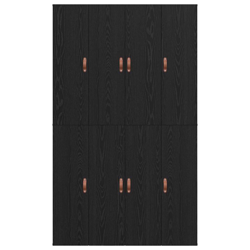 vidaXL Rama łóżka z miejscem na przechowywanie Czarny Dąb 120 x 190 cm