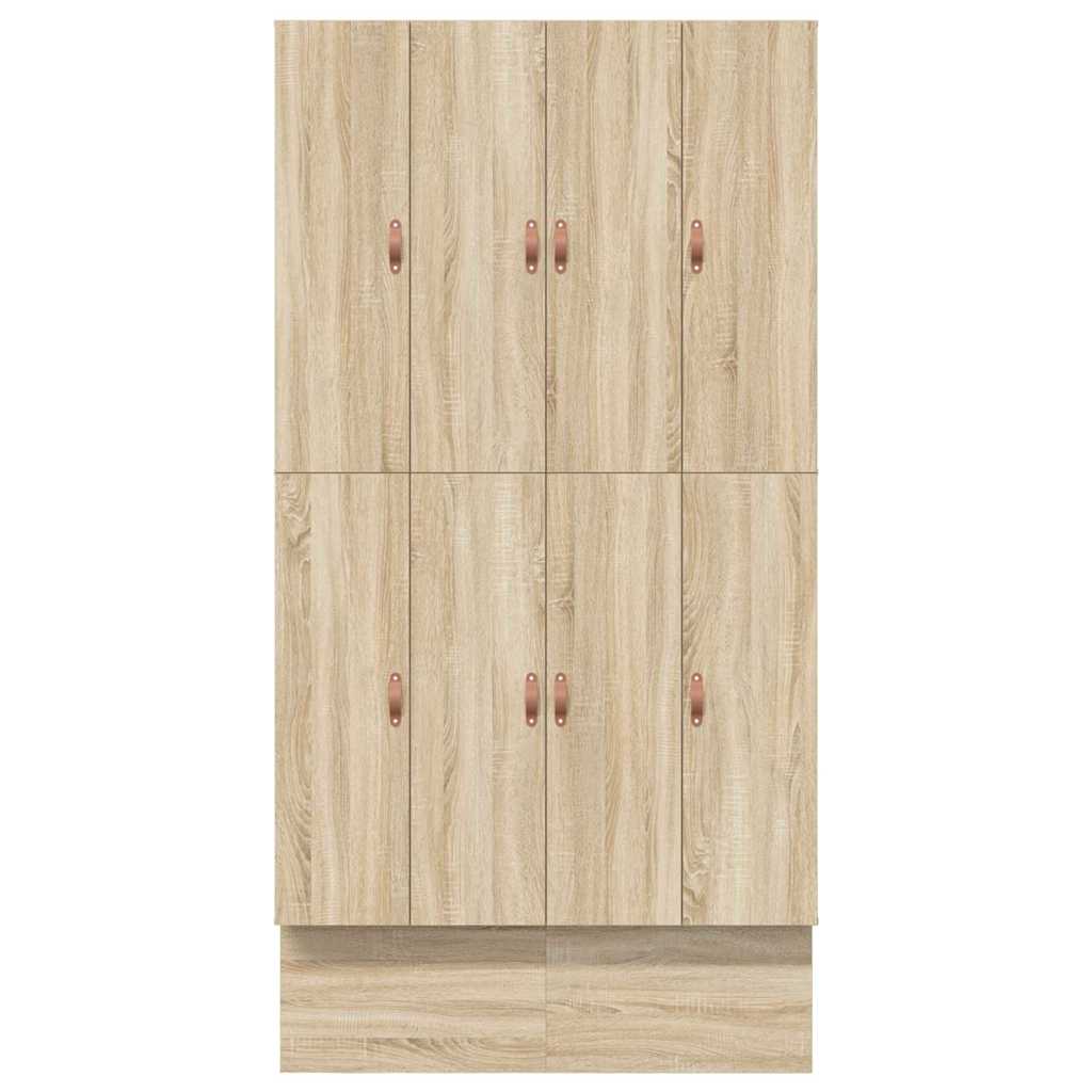 vidaXL Rama łóżka z miejscem na przechowywanie Dąb Sonoma 120 cm