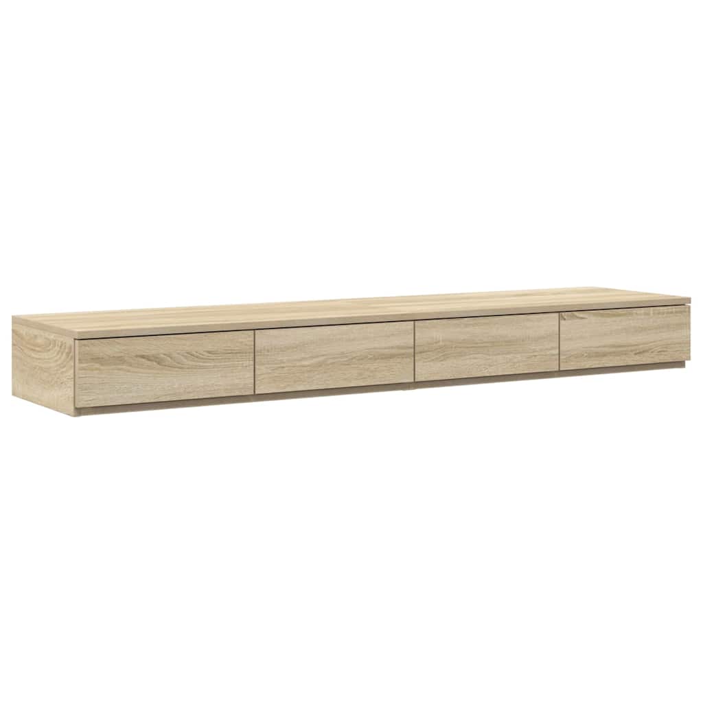 vidaXL Rama łóżka z miejscem na przechowywanie Dąb Sonoma 160 cm