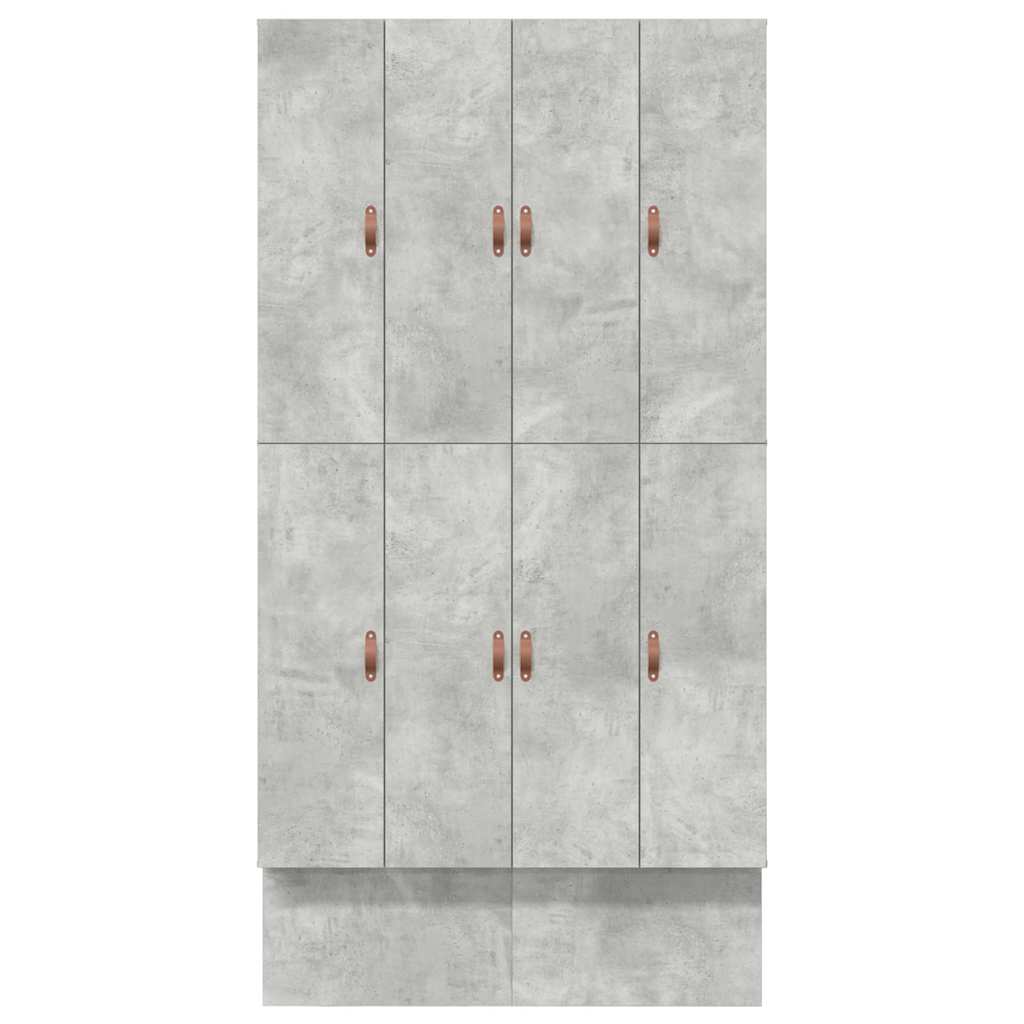 vidaXL Rama łóżka z miejscem na przechowywanie Betonowy szary 120 cm