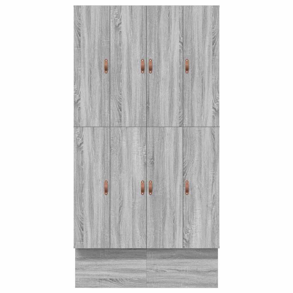 vidaXL Rama łóżka z miejscem na przechowywanie Szary Sonoma 120 cm