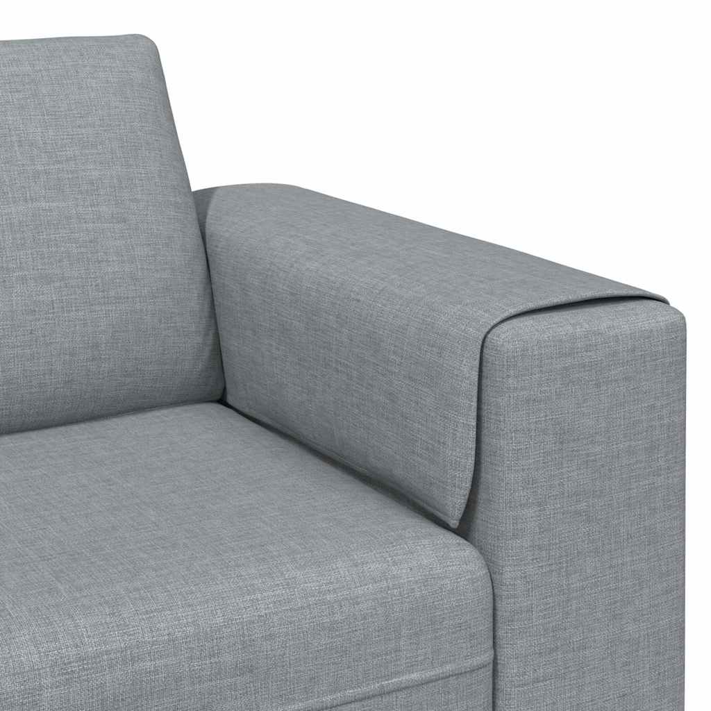 vidaXL Sofa do salonu Jasnoszary 250 x 77 x 76 cm Poliester