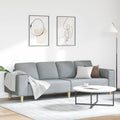 vidaXL Sofa do salonu Jasnoszary 250 x 77 x 76 cm Poliester