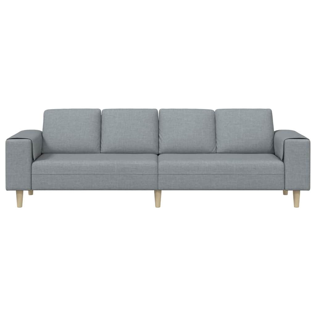 vidaXL Sofa do salonu Jasnoszary 250 x 77 x 76 cm Poliester