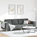 vidaXL Sofa do salonu Ciemnoszary 250 x 77 x 76 cm Poliester