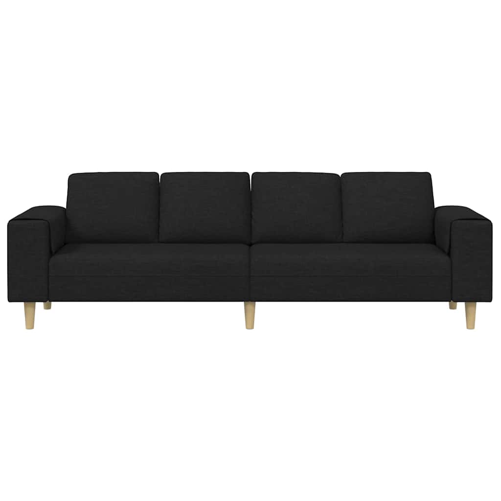 vidaXL Sofa do salonu Czarny 250 x 77 x 76 cm Poliester