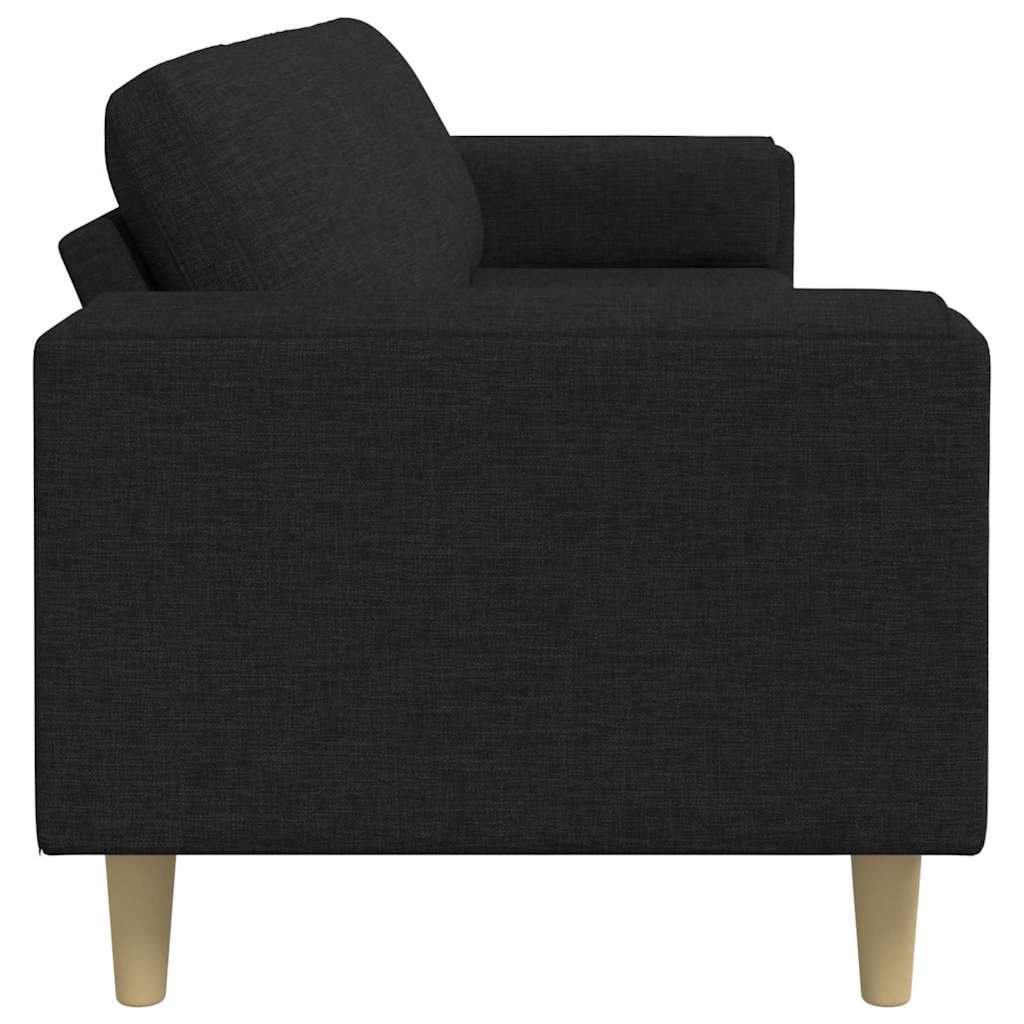 vidaXL Sofa do salonu Czarny 250 x 77 x 76 cm Poliester