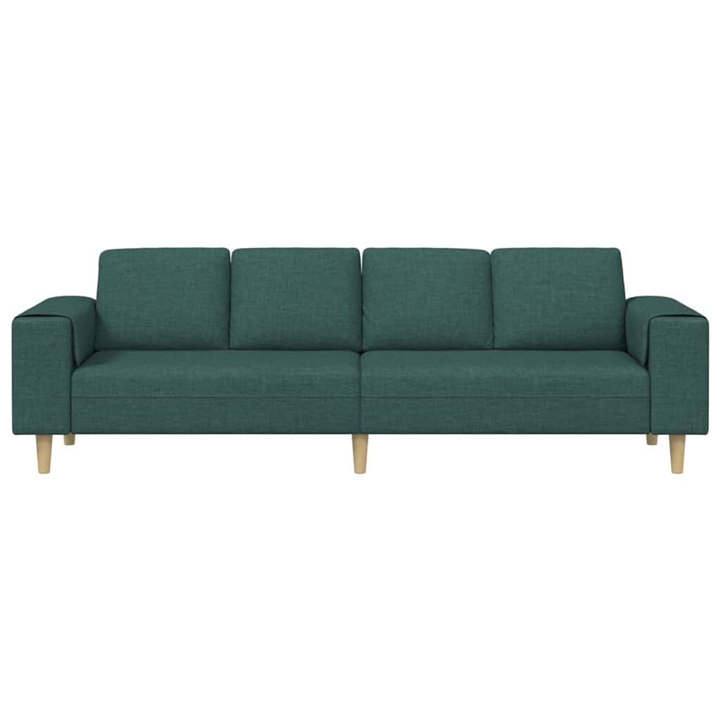 vidaXL Sofa do salonu Ciemna zieleń 250 x 77 x 76 cm Poliester