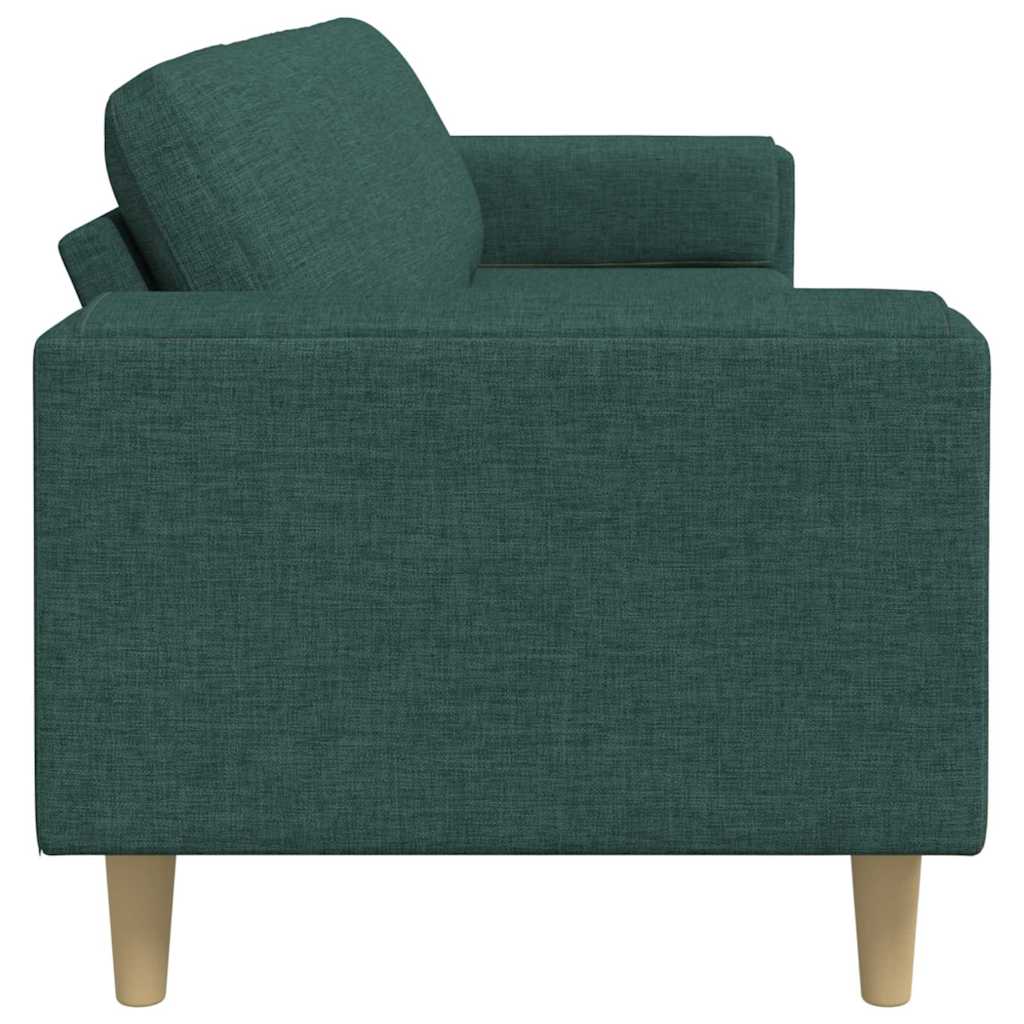 vidaXL Sofa do salonu Ciemna zieleń 250 x 77 x 76 cm Poliester