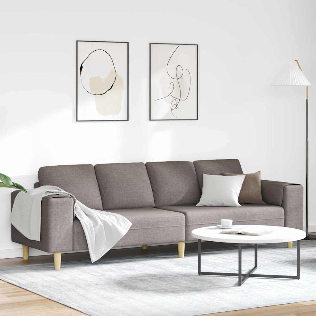 vidaXL Sofa do salonu Ciemnoszary 250 x 77 x 76 cm Poliester