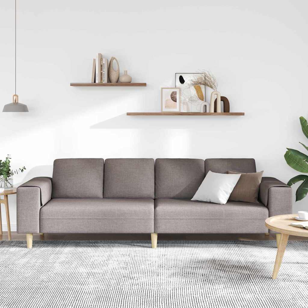 vidaXL Sofa do salonu Ciemnoszary 250 x 77 x 76 cm Poliester