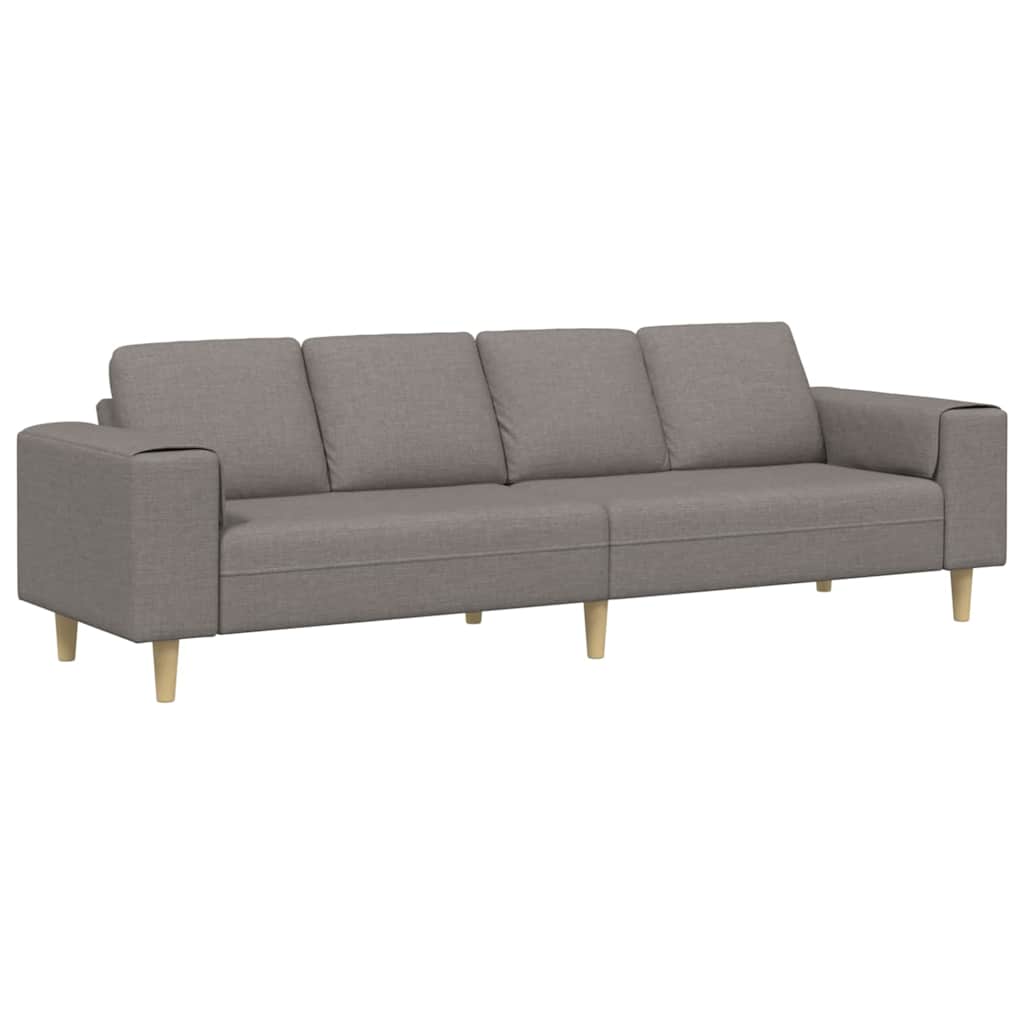 vidaXL Sofa do salonu Ciemnoszary 250 x 77 x 76 cm Poliester