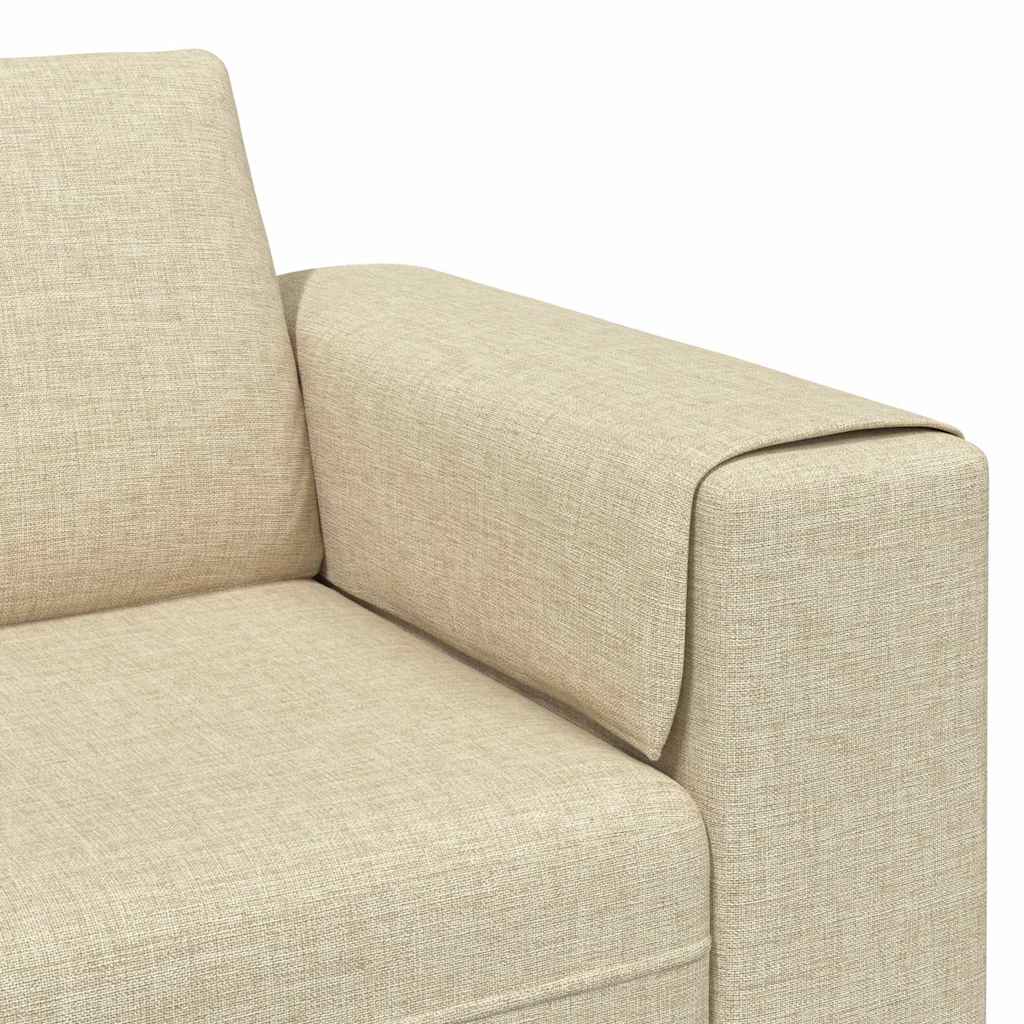 vidaXL Sofa do salonu Kremowy 250 x 77 x 76 cm Poliester